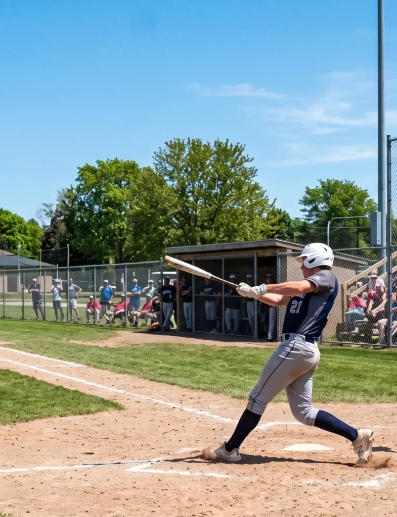 baseball game at a local diamond in Pickering baseball game at a local diamond in Pickering