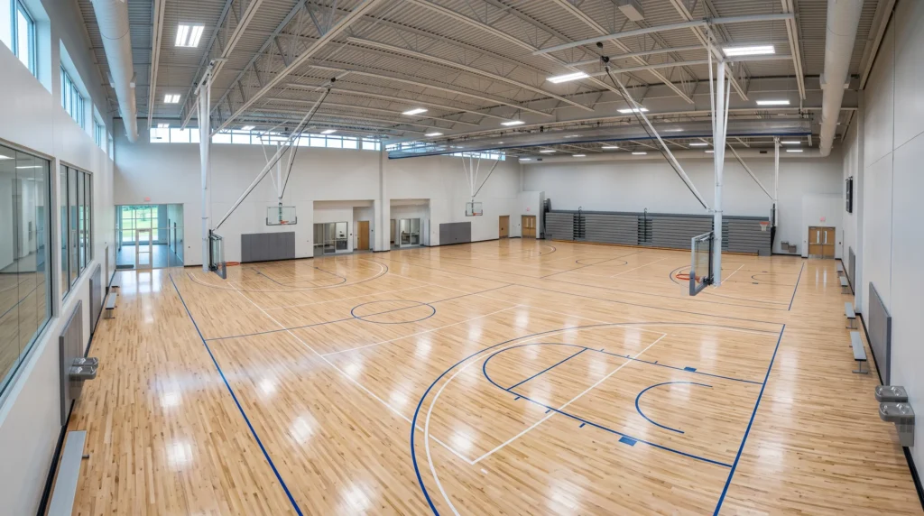 Modern indoor sports facility